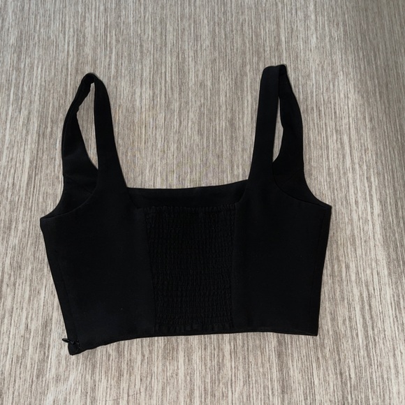 Aritzia Wilfred Ibiza Bustier (Cropped Top) (black matching pants) - Picture 9 of 9